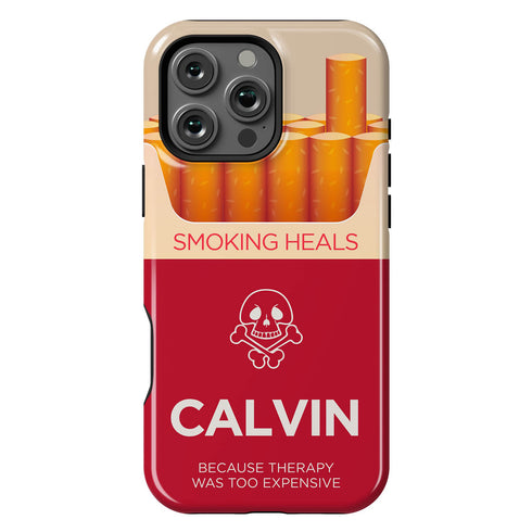 Personalized Funny Cigarette Pack Smoking Heals iPhone Case